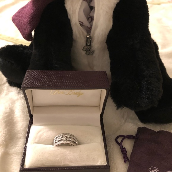 14K White Gold Diamond Ring 0.95cttw - Picture 8 of 8